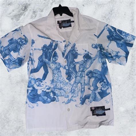 prada button up blue|Prada shirts for men.